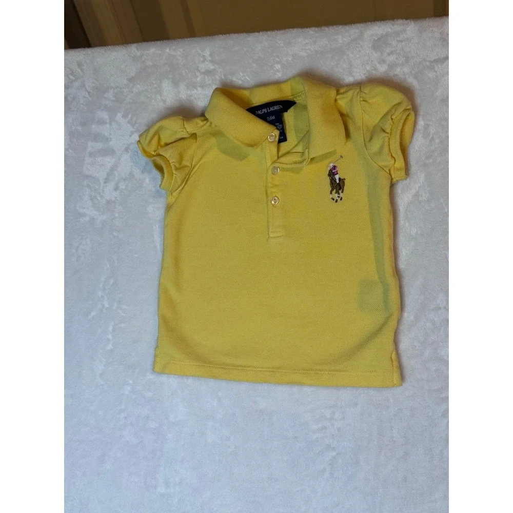 Ralph‎ Lauren little girls size 24 month yellow polo